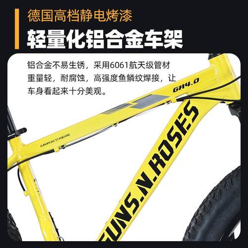 26寸铝合金沙滩雪地车4.0加宽大轮胎山地车自行车男女式一体轮单