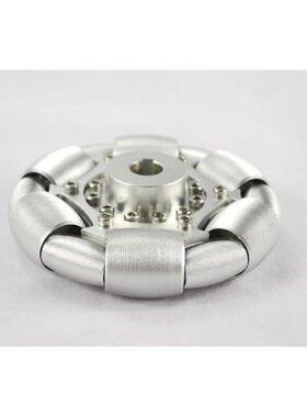 100mm铝全向轮（omni directional wheels)单片90°铝轮 14179S