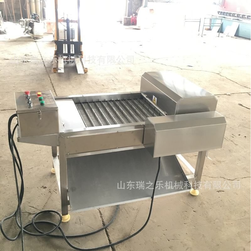 全自动刀鱼切段机 连续式带鱼切割机器 鱼类切段设备 切刀鱼机