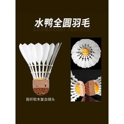 飞莱宝801羽毛球耐打飞行稳定球馆俱乐部专业训练比赛用球12只装