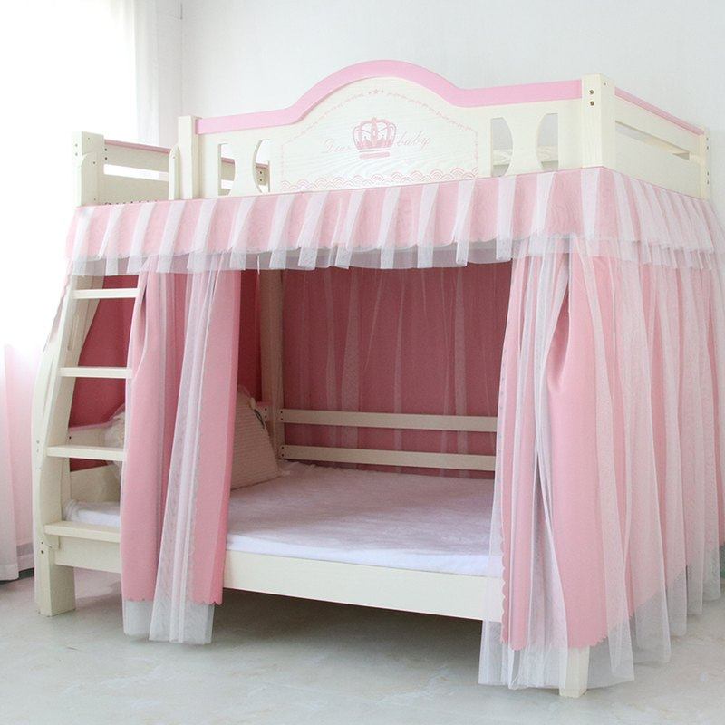 家用儿童床蚊帐高低床遮挡帘子母床下铺遮光床帘上下床公主遮光帘,床上用品,床幔,淘宝优惠券,粉丝福利购,淘宝优惠卷
