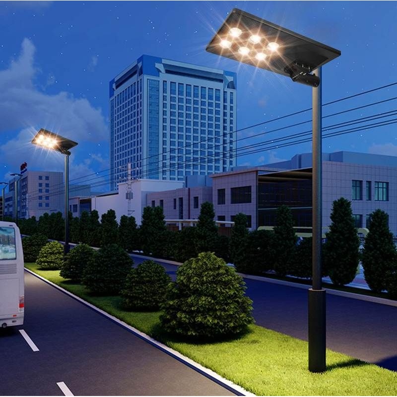 太阳能路灯一体化透镜模组路灯庭院800W小区绿化路灯建设工程户外