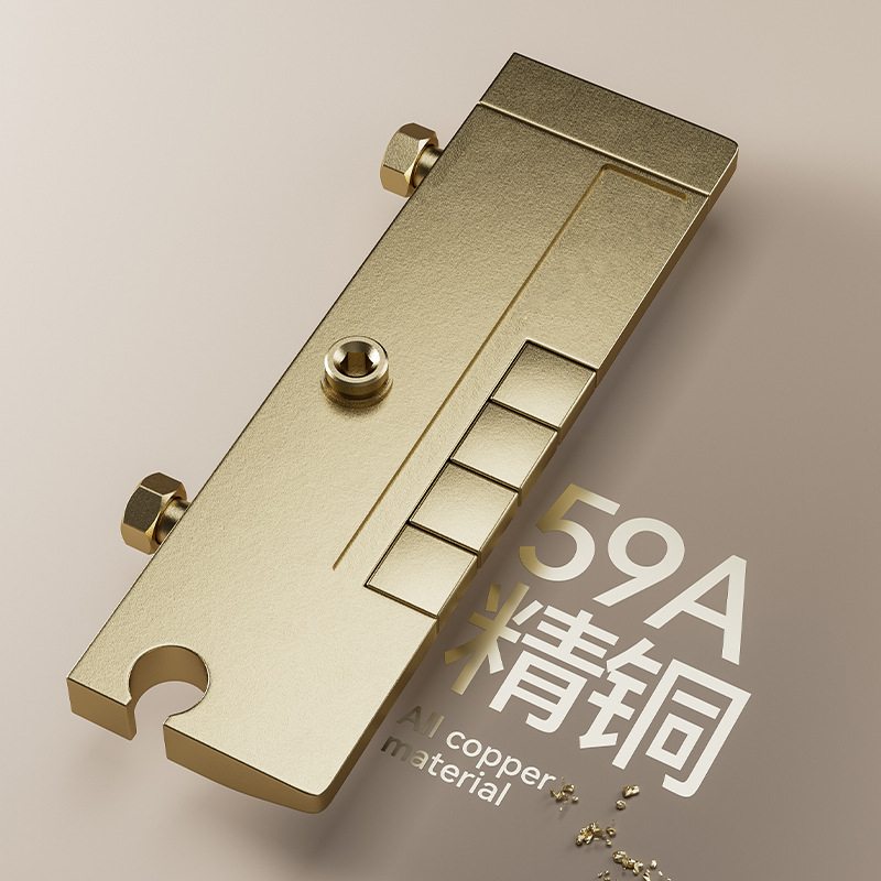 新款直销晨露智能数显淋浴花洒套装卫生间家生枪灰淋浴花洒氛围灯