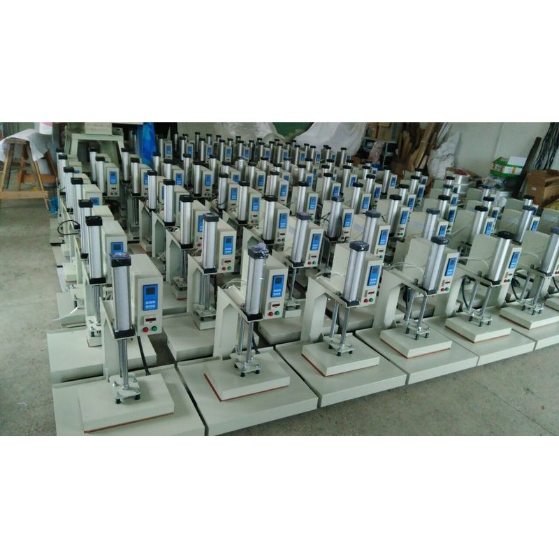 气动服装烫标机 热转印印花 烫画设备 模具压烫机器定型机