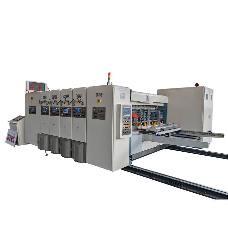全自动纸箱印刷机 纸箱机械  全程内吸印刷四色模切机