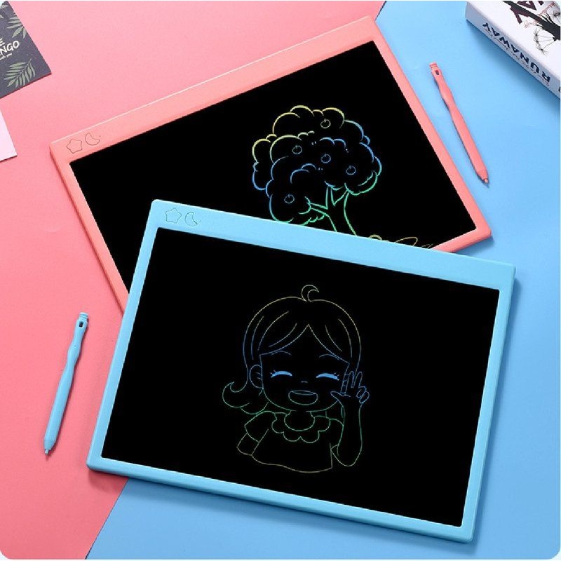 16寸充电款液晶手写板lcd黑板智能能笔粗儿童电子画板彩色书写光