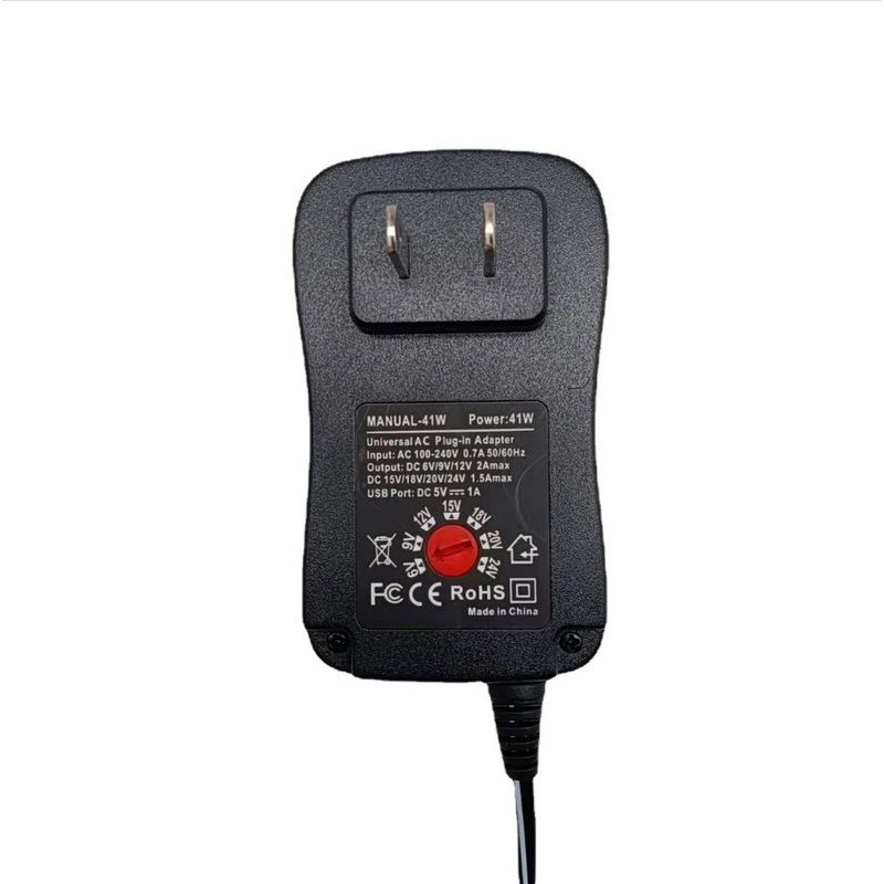 41W欧规可调稳压开关多功能电源适配器充电器电源2A6-24V调压可