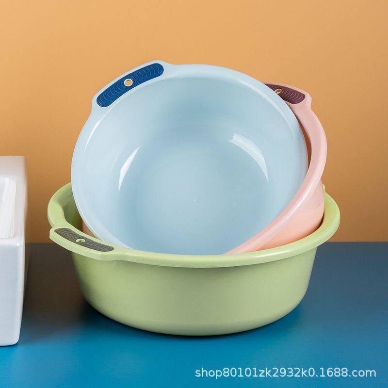 塑料洗脸盆家用大号加厚耐用洗菜盆多色可选