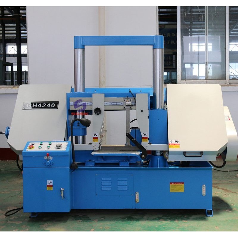 锯床GH4240双立柱金属带锯床卧式带锯床4240锯床送料金属锯床