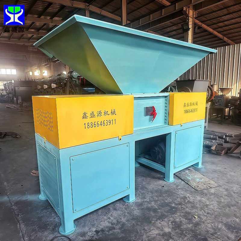 双轴冻板羊油破碎机大功率牛羊边角料撕碎机800型双电机破碎设备