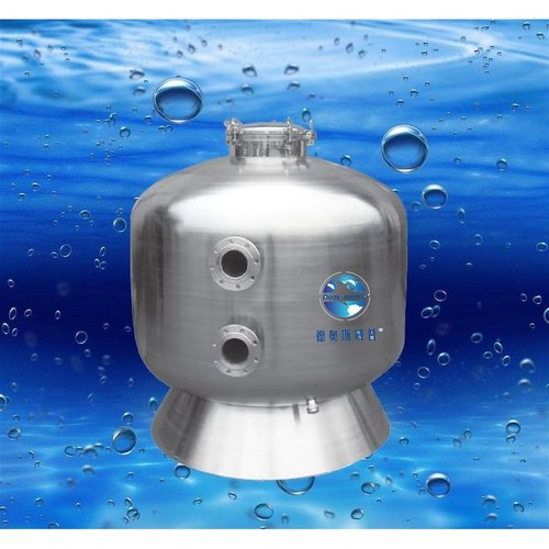 供应泳池过滤设备石英砂沙缸 304不锈钢侧式法兰砂缸循环过滤器