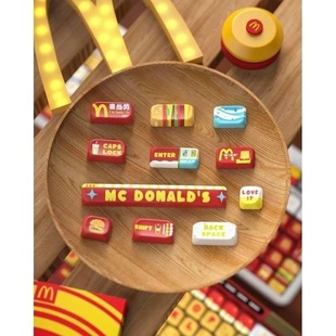 茶茶的键帽馆麦门永存键帽MO高度球帽热升华M记麦麦键帽