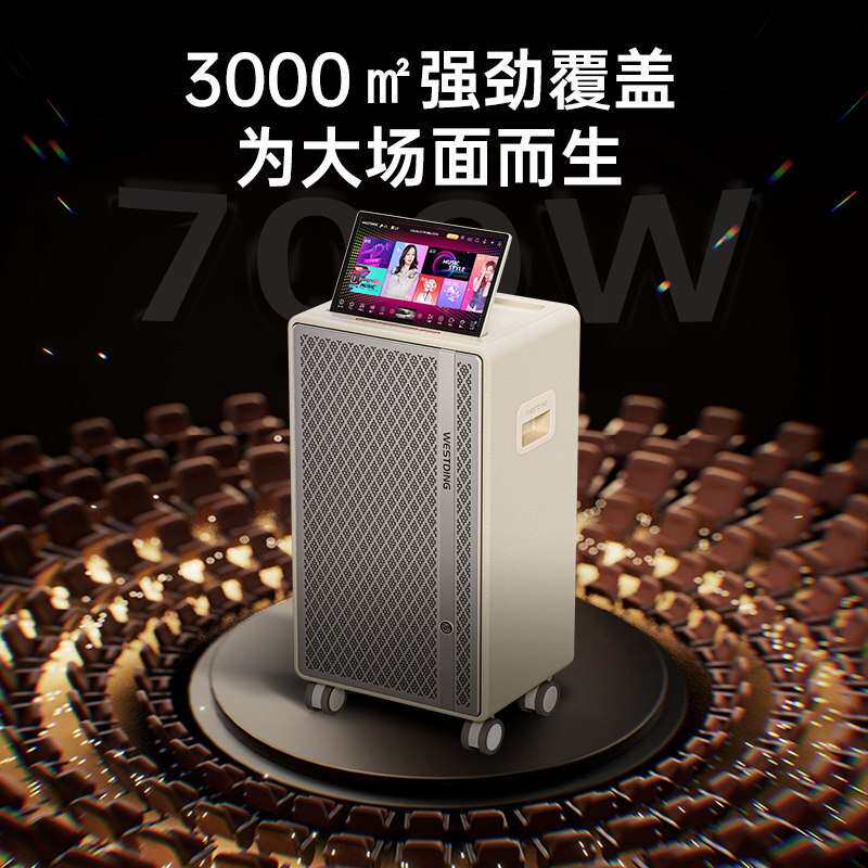威斯汀S700广场舞音响带显示屏家庭KTV音响套装户外K歌音箱卡拉OK