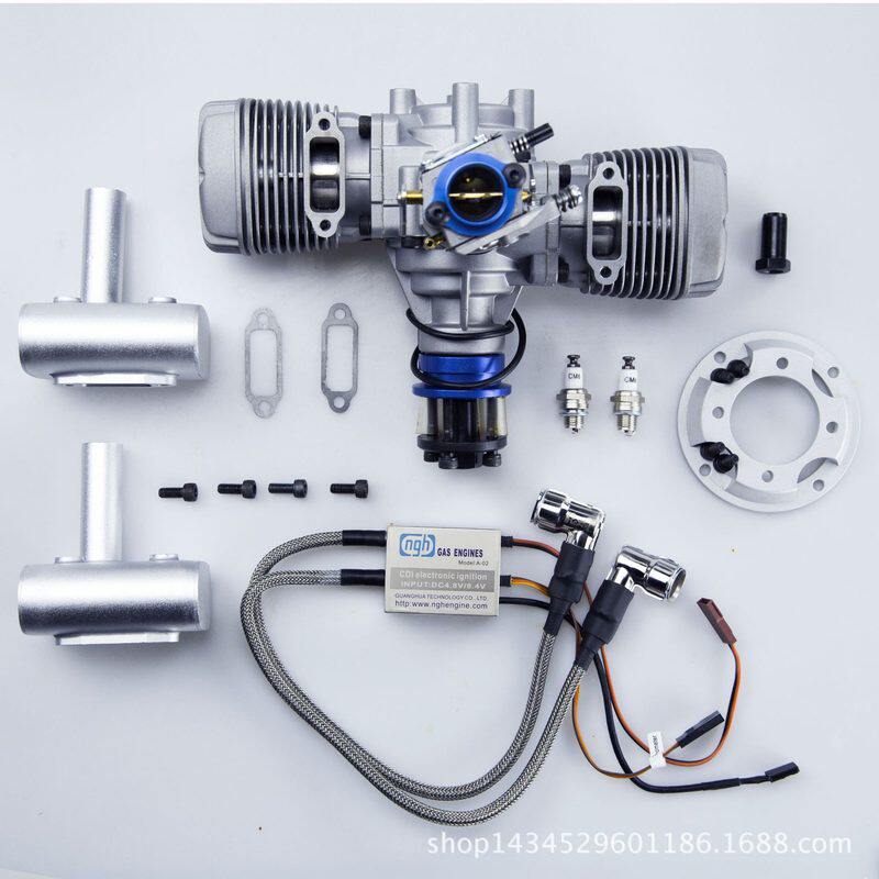 ngh航模发动机GT70两冲程70cc汽油双缸固定翼旋翼无人机引擎