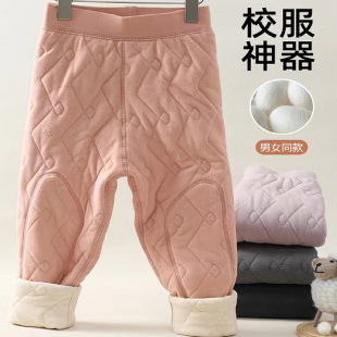 子中大童内穿儿童棉裤 加绒加厚秋裤 校服神器中学生冬季 女童保暖裤
