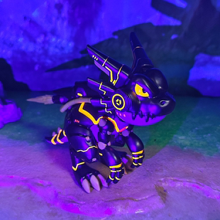 『合金时代』石器时代盲盒尺寸觉醒机械暴龙白色皮肤宠物手办模型