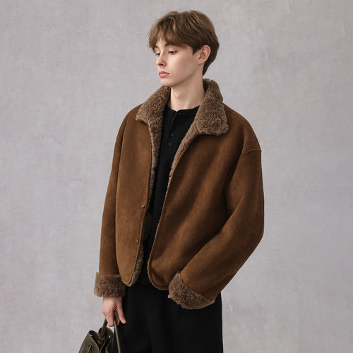 CAKUNTA皮毛一体两面穿夹克