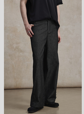 CAKUNTA 裤脚可调节两穿LEM风原牛直筒牛仔裤 12OZ轻薄可变香蕉裤