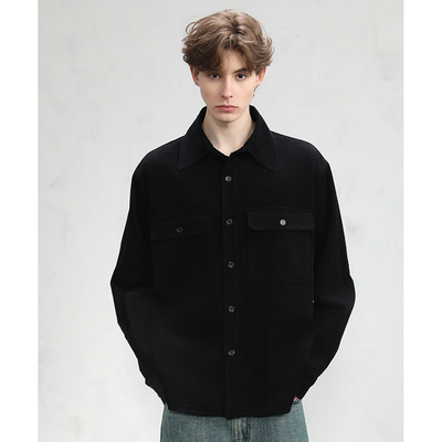 CAKUNTA美式街头复古灯芯绒衬衫