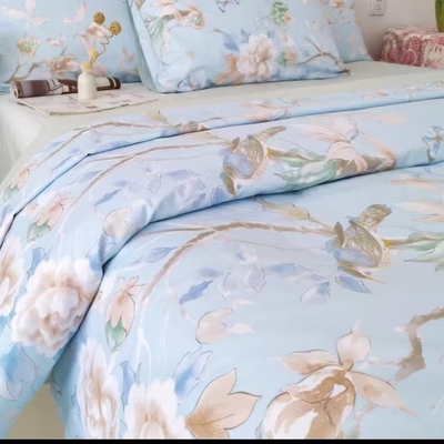 007外贸贡缎纯棉60支200密度床单被罩四件套等W