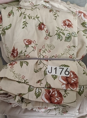 E176纯棉加贡缎绒四件套2*2.3被套2.6*2.3床单一对枕套