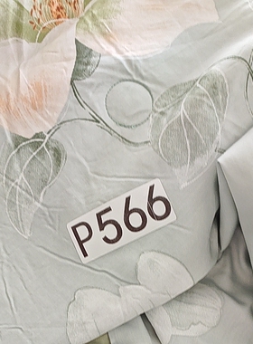 P566蓝色大花夏被1.5*2天丝