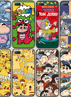 适用于 蜡笔小新oppor15x手机壳皮卡丘0PP0k1防摔PBCM30 M10情侣opopr15x全包软胶套r15x外壳0pp0r15x可爱男