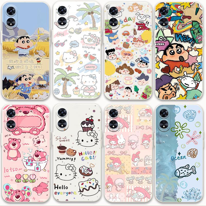 适用OPPOa58手机壳蜡笔小新a58x