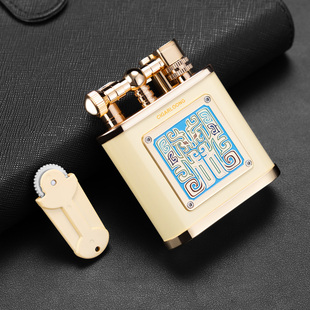 CIGARLOONG茄龙雪茄打火机套装强悍防风直冲带打火石礼盒装CL-110