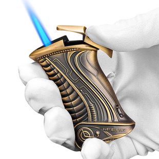 CIGARLOONG茄龙雪茄打火机便携金属单火直冲充气火机礼盒包装