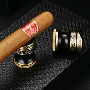 茄龙雪茄烟托大口径烟槽个性 随身便携底部钻空器礼盒包装