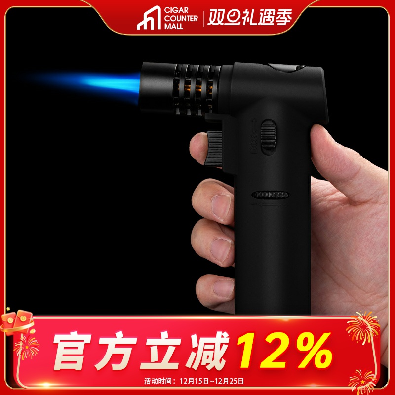 茄龙雪茄打火机雪茄通针开孔器三合一焊枪打火机强悍火力CB-24IP2