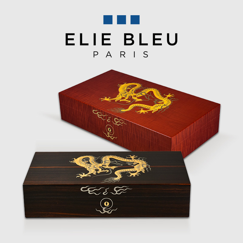 ELIE BLEU生肖龙年110支装雪松木雪茄保湿盒古巴雪茄烟盒