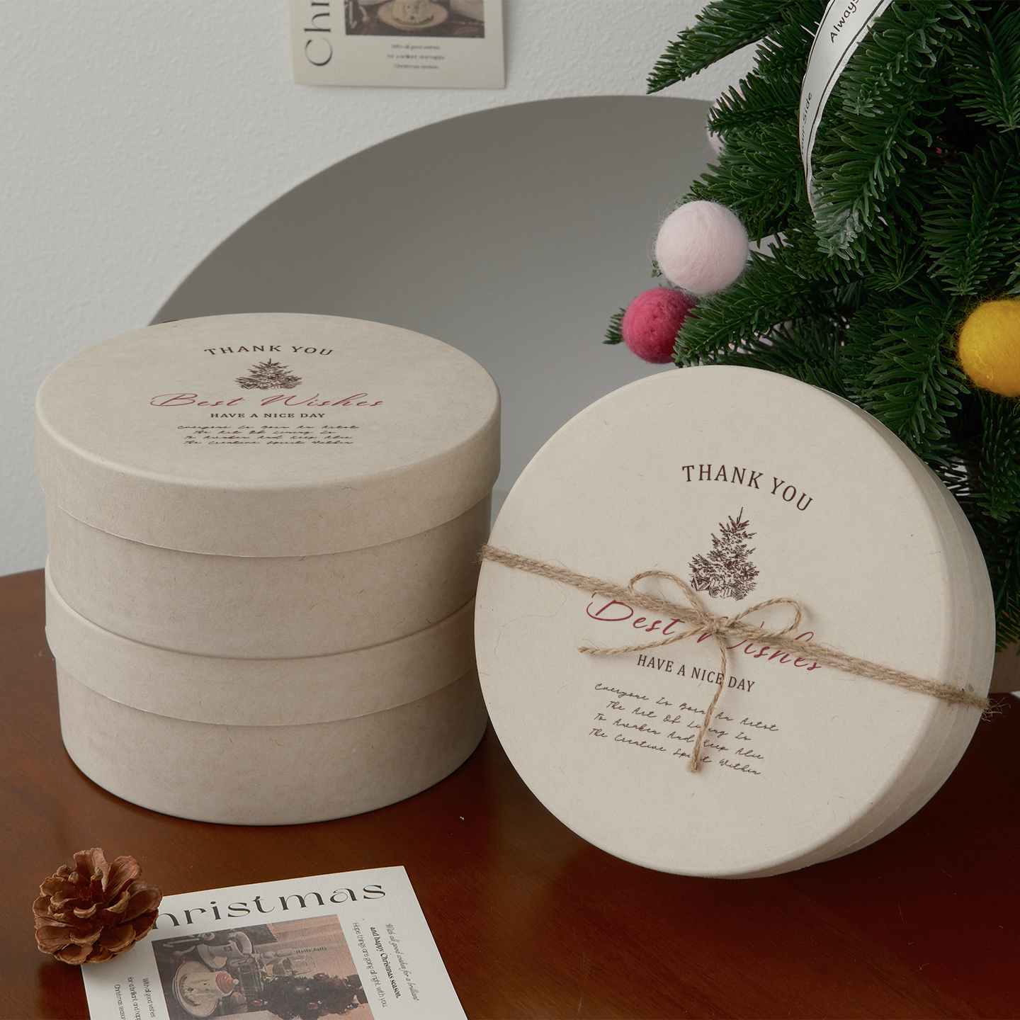 圣诞节礼物盒纸浆礼品包装盒