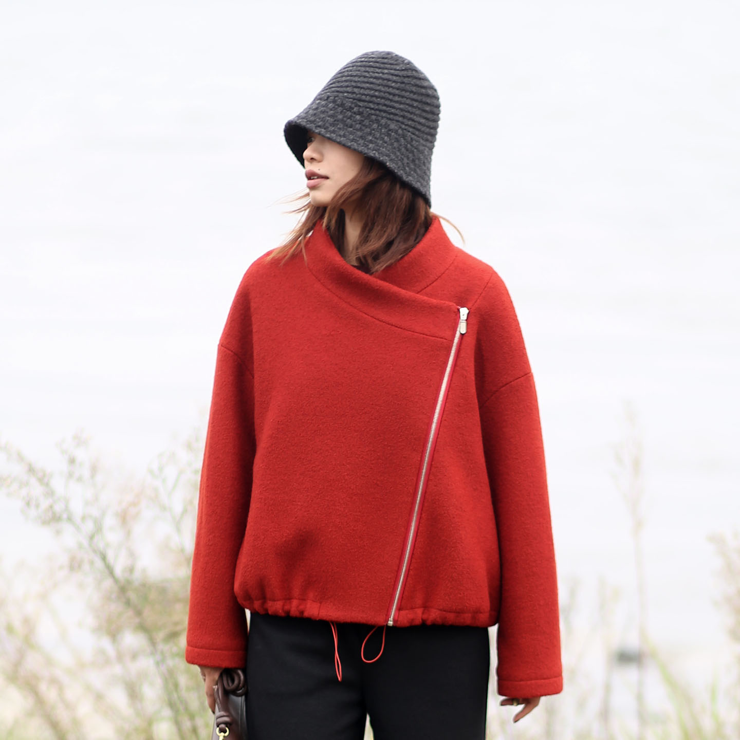 25年冬季新款短羊毛大衣毛呢外套