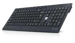 多彩制造K2200G无线超薄剪刀脚多功能办公手感舒适 送无线鼠标