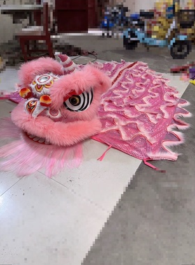 结婚拍照婚车装饰婚庆摆件迎亲婚房布置装饰羊毛南狮舞狮整套道具