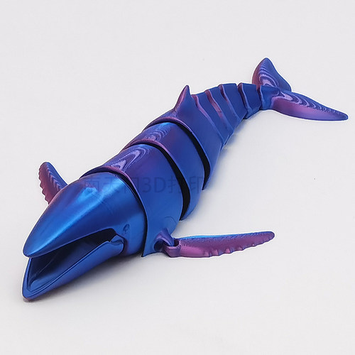 3D打印座头鲸PLA丝绸澡盆玩具
