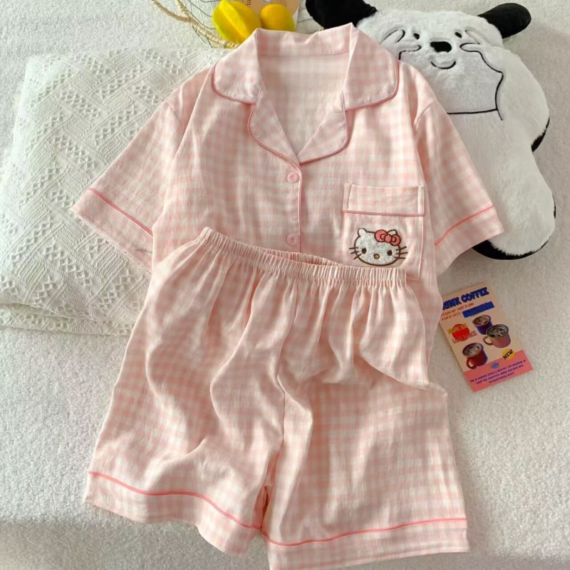 女童夏季薄款家居服套装