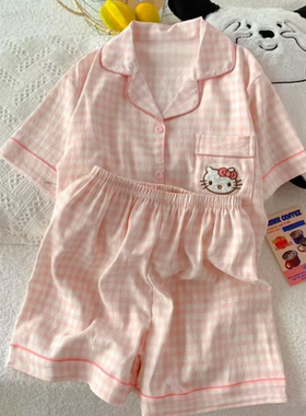 女童夏季薄款家居服套装
