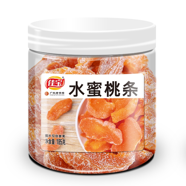 佳宝冰糖杨梅水蜜桃条盐津桃肉话梅干酸甜蜜饯果干果脯休闲零食