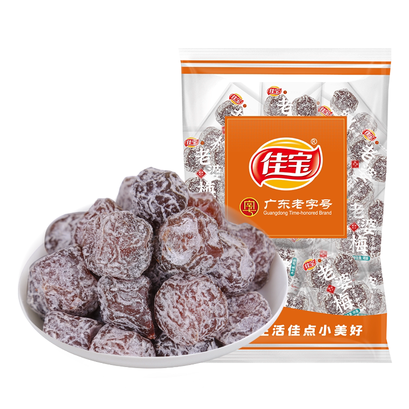 佳宝 老婆梅500g 话梅干休闲零食话梅肉蜜饯果干果脯梅子李子