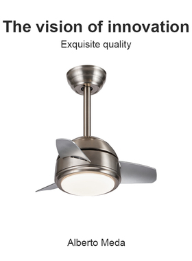 Flower One小型吊扇卧室小尺寸儿童房静音护眼2025新款电风扇灯