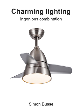 Flower Ones现代简约小吊扇餐厅卧室儿童房静音变频护眼电风扇灯