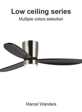 FlowerOnes36寸高端美式实木吸顶简约客餐厅卧室2025新款电风扇灯