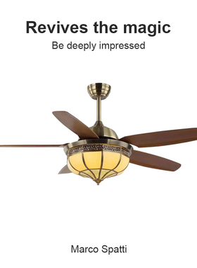 Flower Ones2025东南亚新款欧式客餐厅吊扇一体地中海复古风扇灯