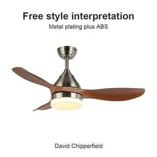 电风扇灯 吊扇灯客餐厅中古变频家用静音新款 Flower Ones高端美式