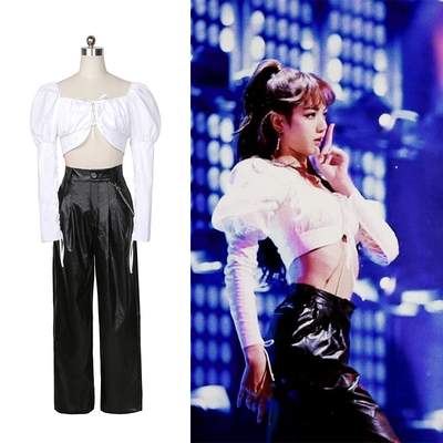 青春有你表演出白色套装爵士舞蹈