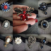 丝巾扣防走光胸针男女两用胸针西装 衬衫 胸针领针珍珠胸花大衣别针