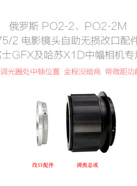 泽尼特75/2改口配件带近摄